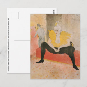 Carte Postale Toulouse-Lautrec - Mademoiselle Cha-u-kao assise