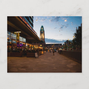 Carte Postale Tour à horloge de la gare d'Helsinki