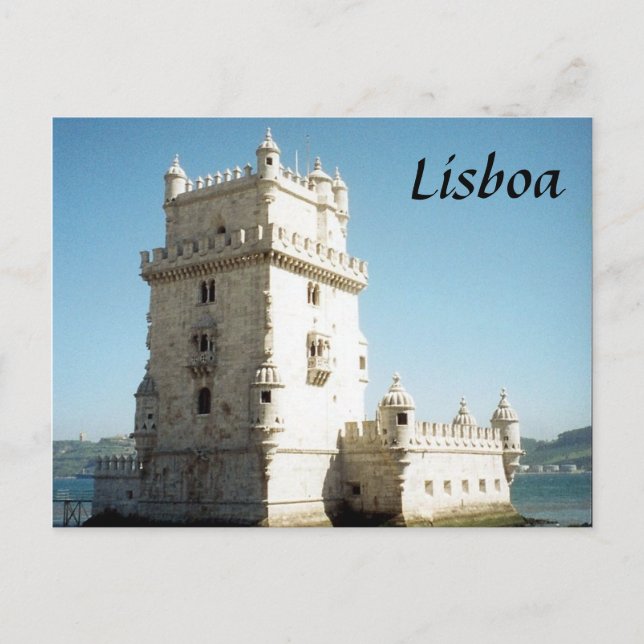 Carte Postale tour belem lisbonne (Devant)