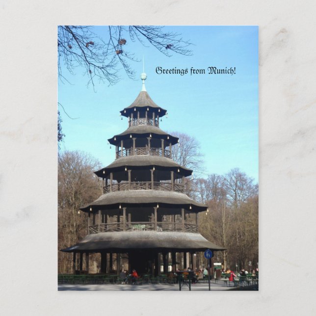 Carte Postale Tour chinoise (Turm Chinesischer) (Devant)