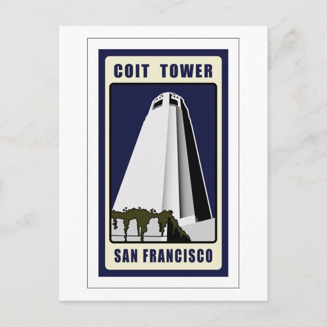 Carte Postale Tour Coit (Devant)