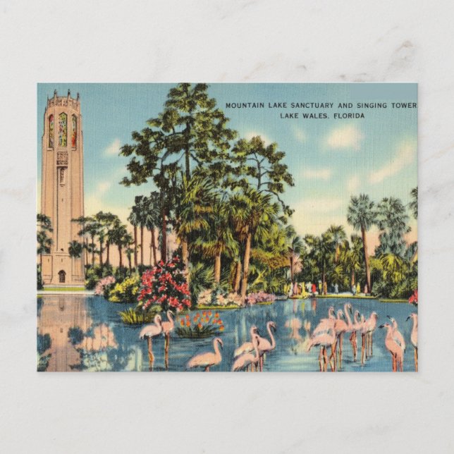 Carte Postale Tour de chant sanctuaire, Lac de Galles, Floride (Devant)