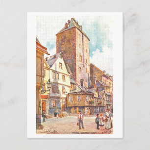 Carte Postale Tour de fer vintage à Mayence, Allemagne