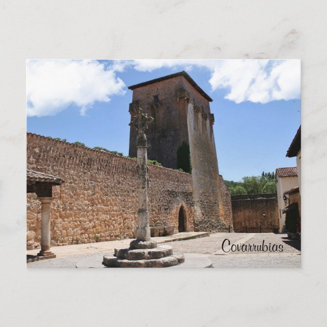 Carte Postale Tour de Fernán González dans Covarrubias (Devant)