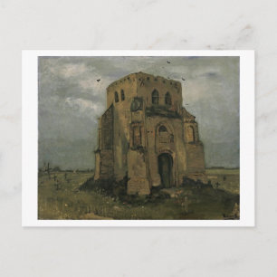Carte Postale Tour de l'ancienne église Nuenen Van Gogh Art