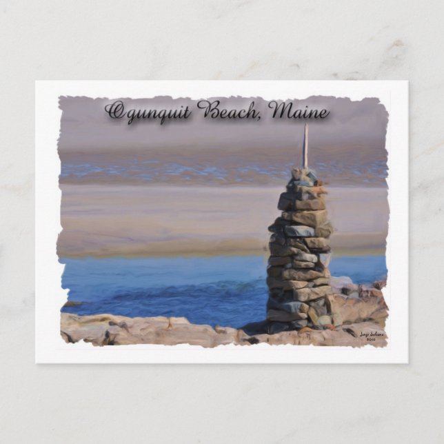 Carte Postale Tour de plage d'Ogunquit (Devant)