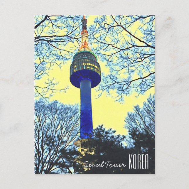 Carte Postale Tour de Séoul Corée (Devant)