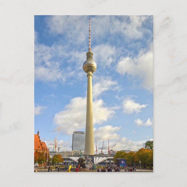 Carte Postale Tour de télévision, Berlin, Allemagne (Devant)