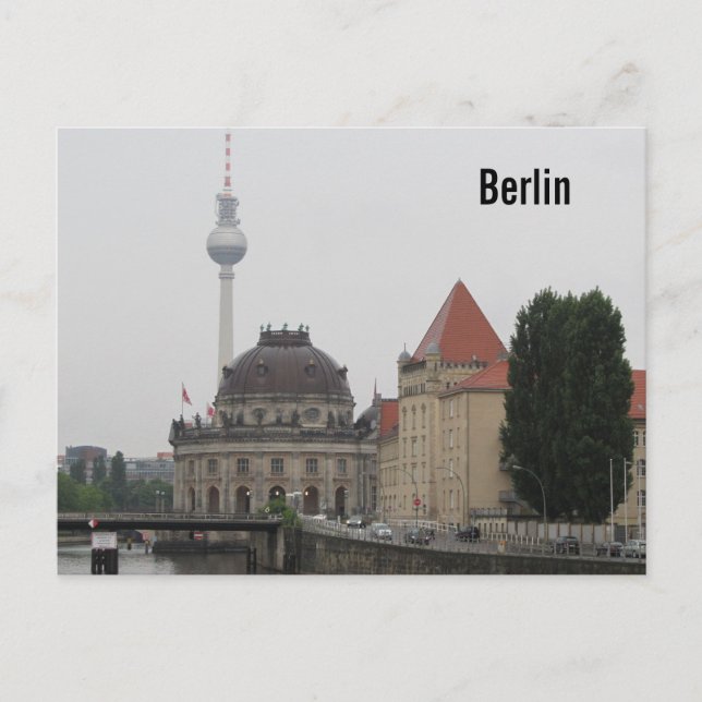 Carte Postale Tour de télévision de Berlin (Devant)