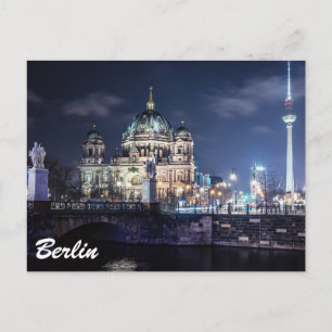 Carte Postale Tour de télévision et Cathédrale de Berlin à Berli
