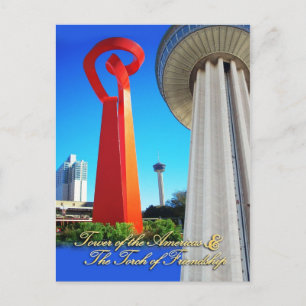 Carte Postale Tour des Amériques & Torche de l'amitié, TX