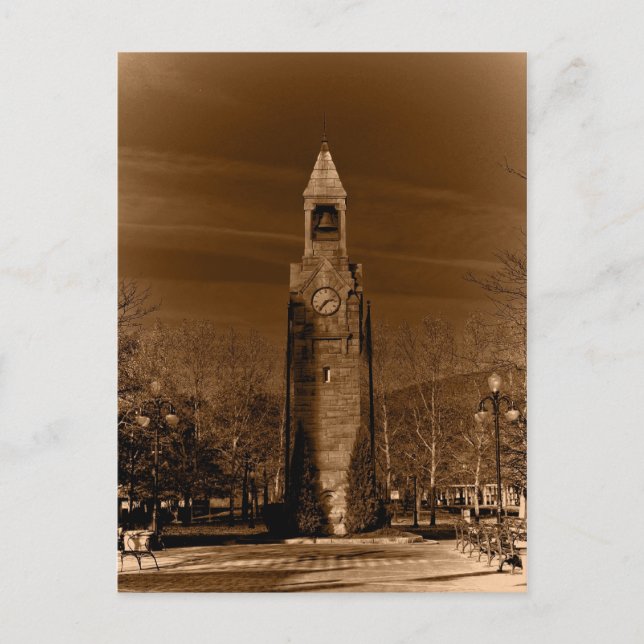 Carte Postale Tour d'horloge Corning ny (Devant)