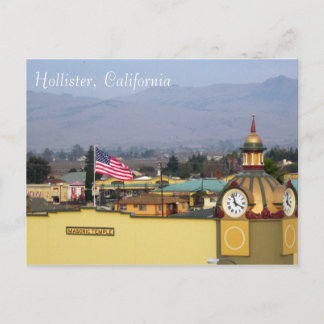 Carte Postale Tour d'horloge du Temple maçonnique à Hollister, C
