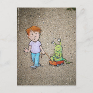 Carte Postale tour du chariot des sluggo