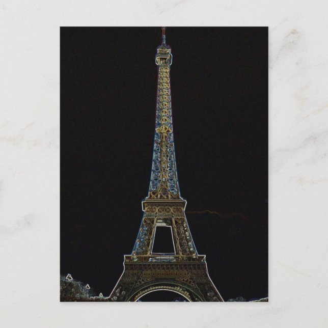 Carte postale Tour Eiffel (Devant)