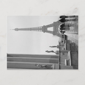 Carte Postale Tour Eiffel à la neige