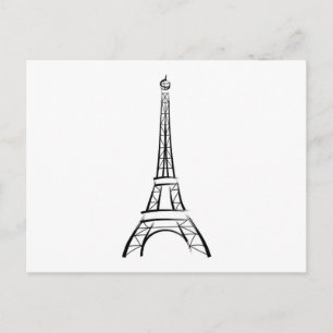 Carte Postale Tour Eiffel de Bruxelles