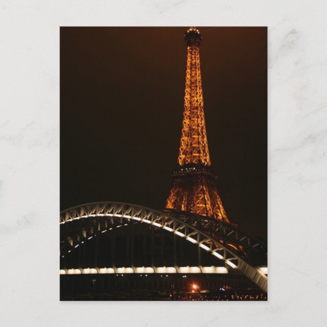 Carte Postale Tour Eiffel De L'Autre Côté Seine (Devant)