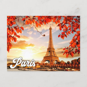 Carte Postale Tour Eiffel En Automne   Paris, France