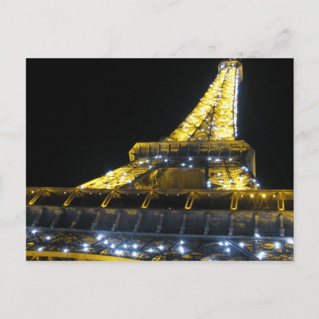 Carte Postale Tour Eiffel la nuit (Devant)