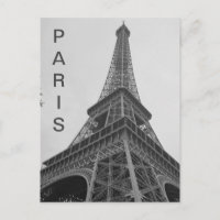 Tour Eiffel noir et blanc à Paris France Voyage