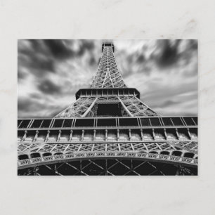 Carte Postale Tour Eiffel noir et blanc Paris Voyage français