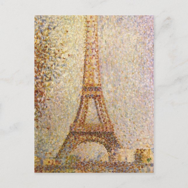 Carte Postale Tour Eiffel par Georges Seurat (Devant)