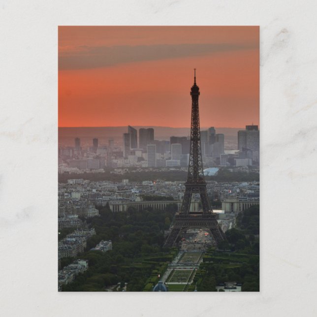 Carte Postale Tour Eiffel Paris (Devant)