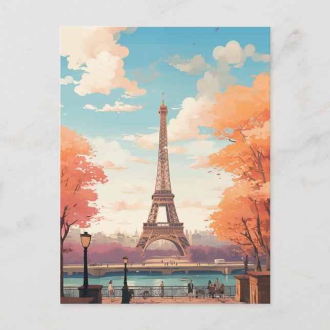 Carte Postale Tour Eiffel, Paris, France (Devant)