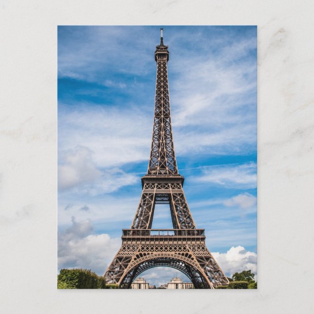 Carte Postale Tour Eiffel Paris Voyage (Devant)