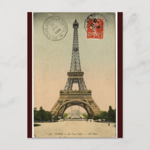 Carte Postale Tour Eiffel vintage