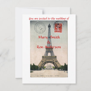 Carte postale Tour Eiffel vintage