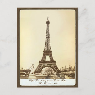Carte Postale Tour Eiffel vintage Exposition de Paris 1889 Franc