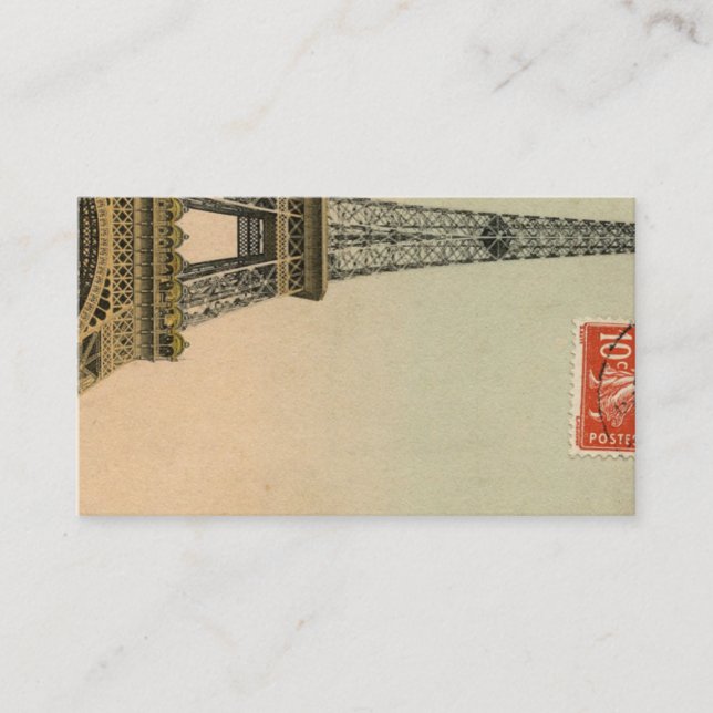Carte postale Tour Eiffel vintage Paris (Devant)