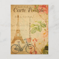 Tour Eiffel vintage Paris et Vélo Français