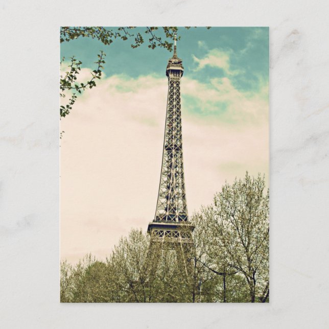 Carte Postale Tour Eiffel vintage V1 (Devant)