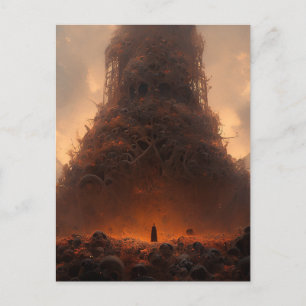 Carte Postale Tour En Os Imaginaire Sombre Art