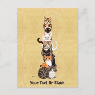 Carte Postale Tour Feline Cat-Er-Pillar