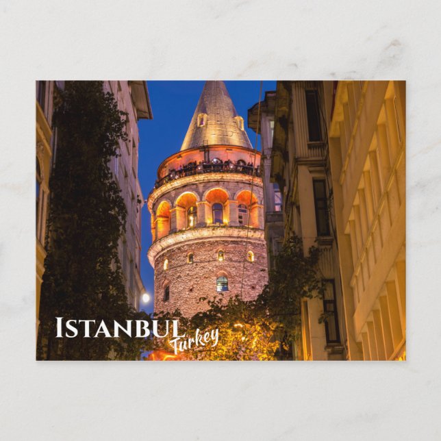 Carte Postale Tour Galata à Istanbul Turquie (Devant)