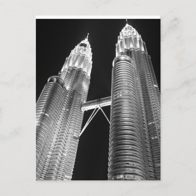 Carte Postale Tour jumelle Petronas, KLCC (Devant)