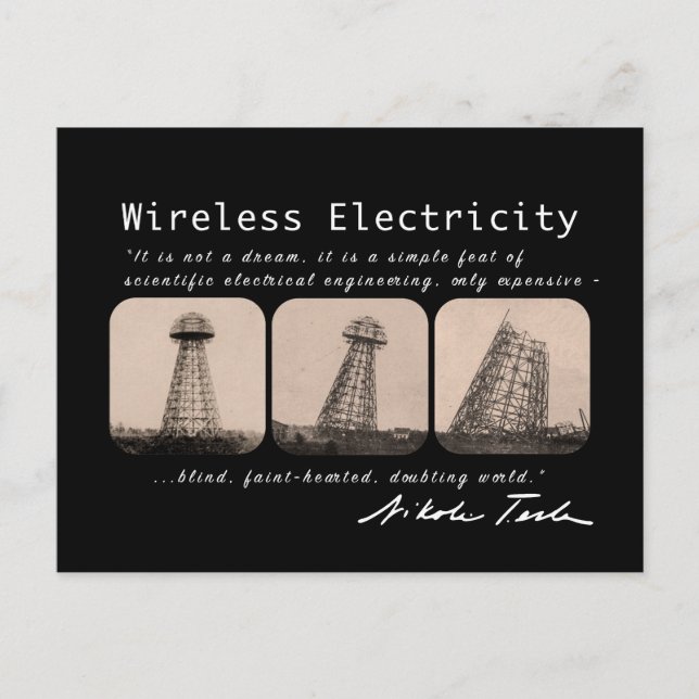 Carte Postale Tour Nikola Tesla (Devant)