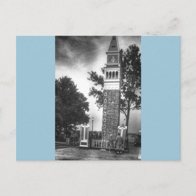 Carte Postale Tour Noir Et Blanc (Devant)