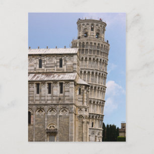 Carte Postale Tour penchée de Pise et cathédrale - Pise, Italie