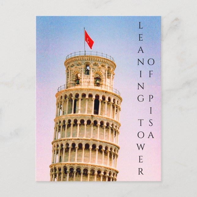 Carte Postale tour penchée pisa (Devant)