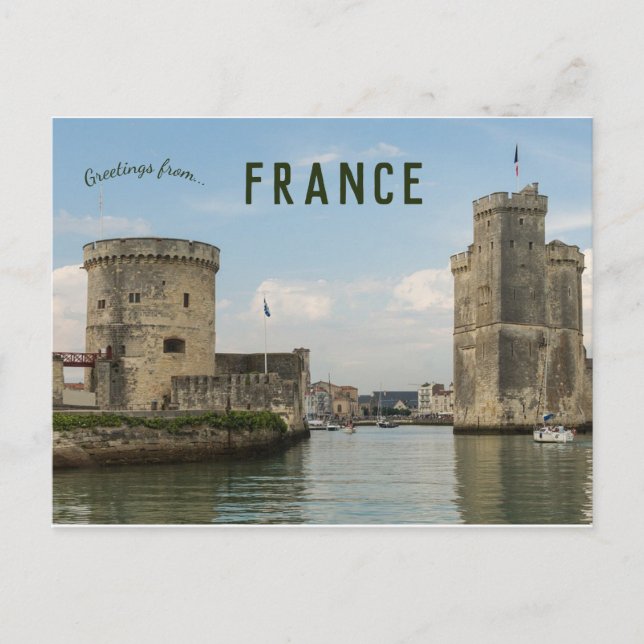 Carte Postale Tour Saint-Nicolas et Tour de la Chaîne France (Devant)