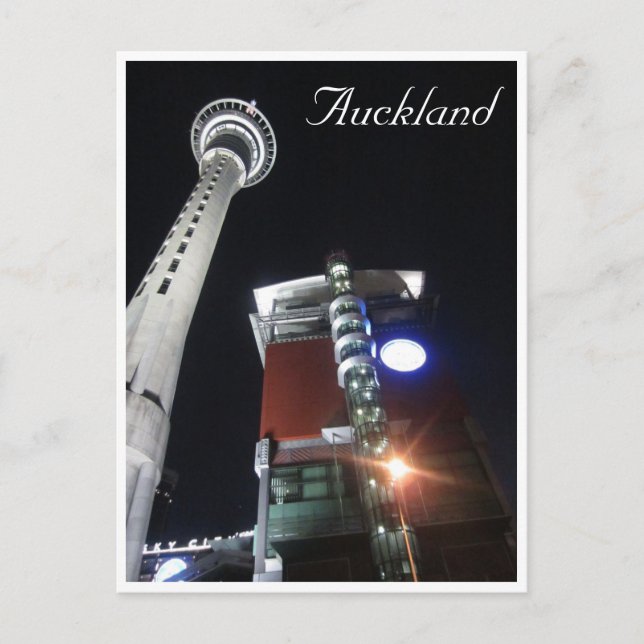 Carte Postale tour skycity nz (Devant)