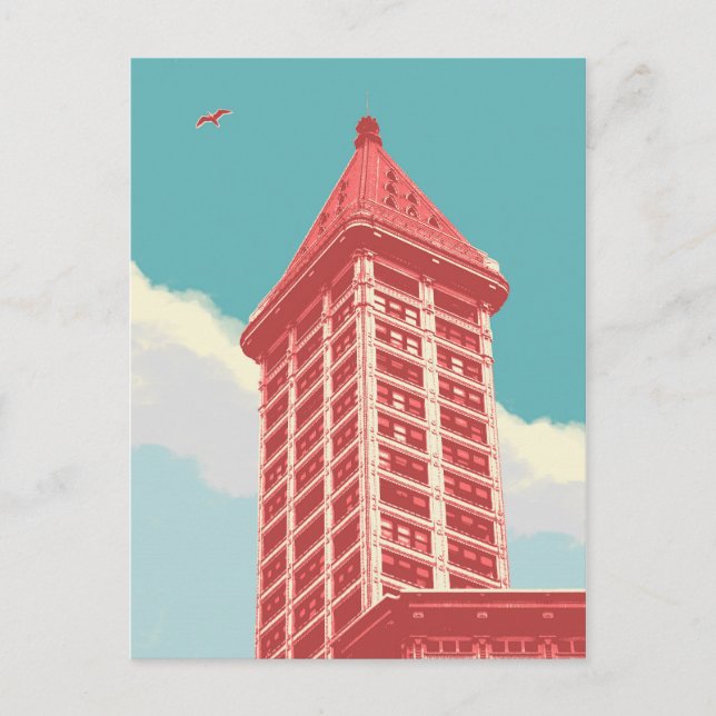 Carte Postale Tour Smith, Seattle (Devant)