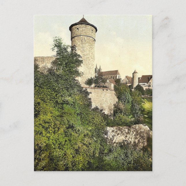 Carte Postale Tour Straft, Rothenburg (c.-à-d. ob der Tauber), B (Devant)