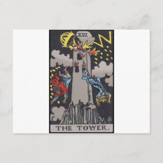 Carte Postale Tour Tarot Card Image