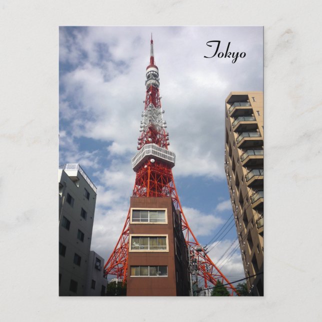 Carte Postale tour tokyo (Devant)